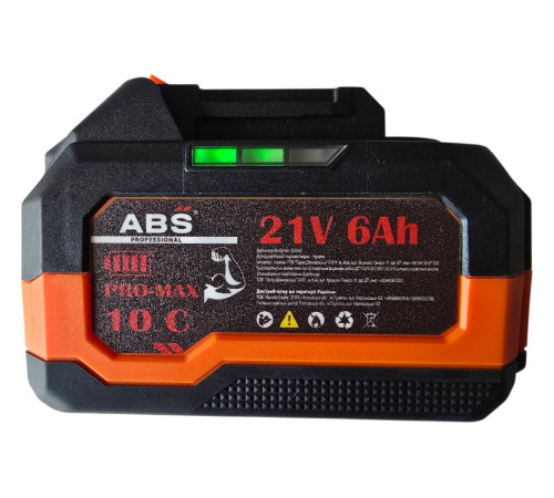 ABS Батарея Літієва 21В, 6Аг, 10С (ПОСАДКА МАКІТА)